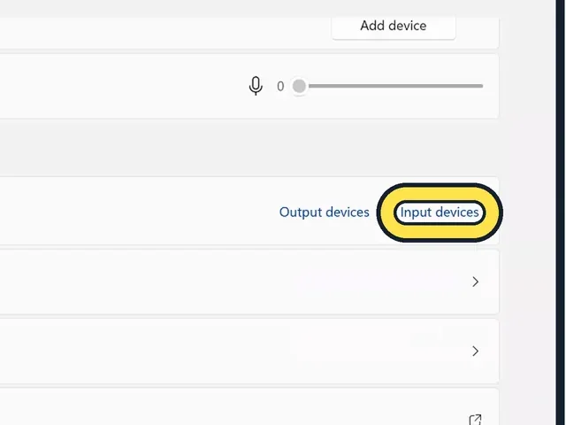 Screenshot from the guide: Windows 11 microphone not working? 6 fixes to try