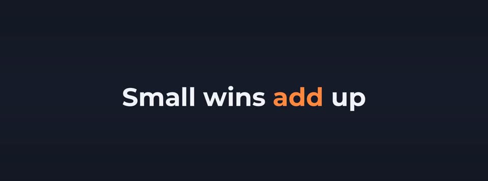 Keep small promises to yourself
