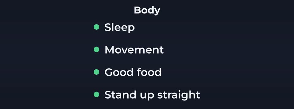 Look after your body