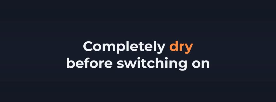 Let it dry