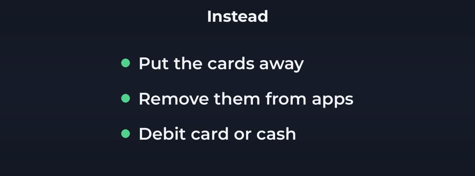Stop adding to it