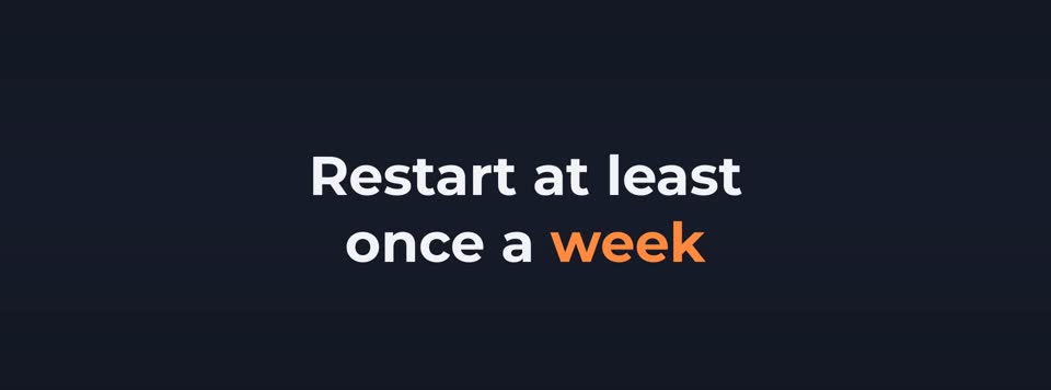 Restart it