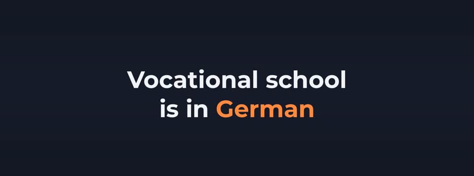 Ausbildung, vocational training